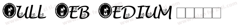 Bull Web Medium字体转换